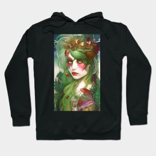 Spellbinding Green Witch Art  - WA004 - Nature Wiccan Hoodie